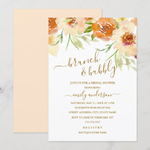 Blumenkohl und Brautparty Einladung