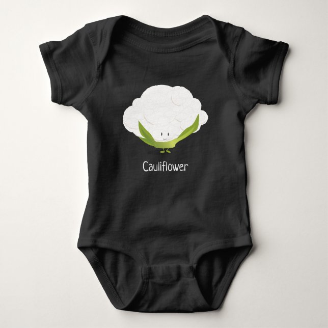Blumenkohlcharakter | Baby-Bodysuit Baby Strampler (Vorderseite)