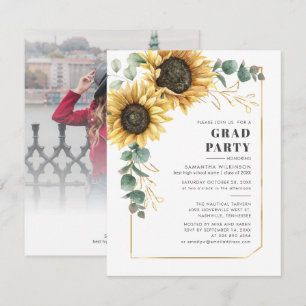 Blumenkohle Abschluss 2024 Foto Party Einladung