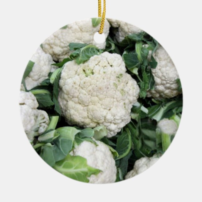 Blumenkohlverzierung Keramik Ornament (Vorne)