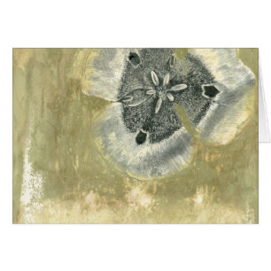 Blumenkopf Abstrakt mit glänzender Textur