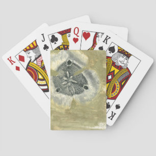 Blumenkopf Abstrakt mit glänzender Textur Spielkarten