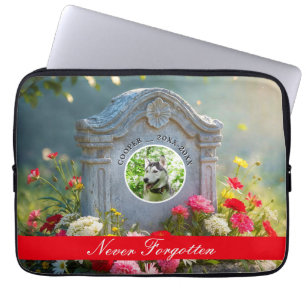 Blumenkopfstein Foto Hundeschema Laptopschutzhülle
