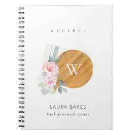 Blumenkoppeln Napkin Catering Rezept Notizblock