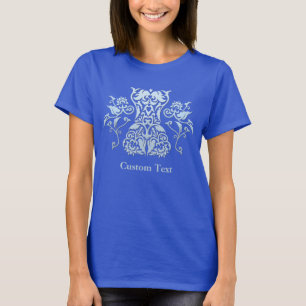Blumenkorsett Damast-Ikone T-Shirt