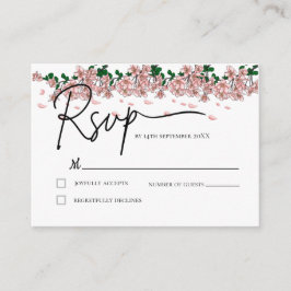 Blumenkost Wahl RSVP Karte