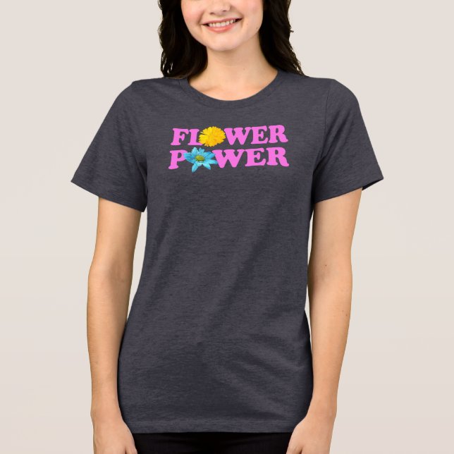 Blumenkraft Tri-Blend Shirt (Vorderseite)