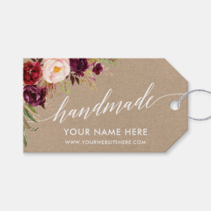 Blumenkraftpapier Umbauten handgemachte Geschenkanhänger