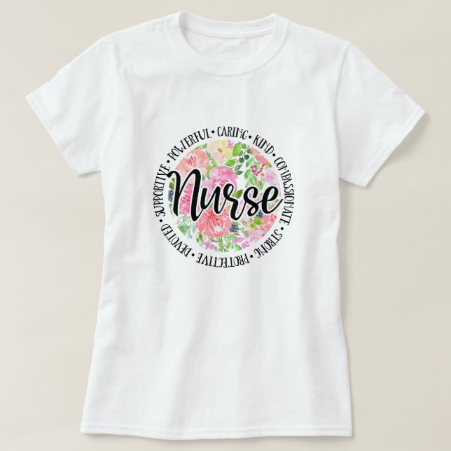 Blumenkranke T-Shirt (Design vorne)
