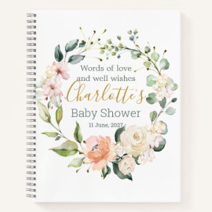 Blumenkranz, Baby Showroom Notizbuch