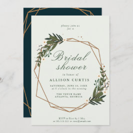 Blumenkranz Brautdusche Einladung