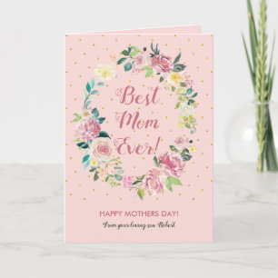 Blumenkranz der rauen Rose Karte