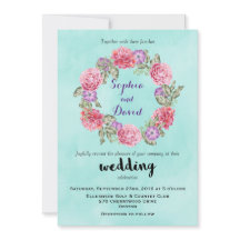 Blumenkranz Einladung