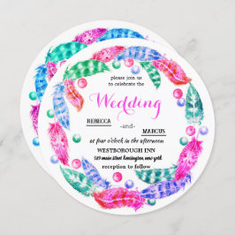 Blumenkranz, Eleganz lebhafter Farben i Einladung