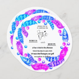 Blumenkranz, Eleganz lebhafter Farben i Einladung