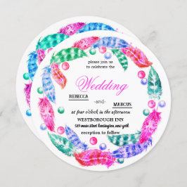 Blumenkranz, Eleganz lebhafter Farben i Einladung