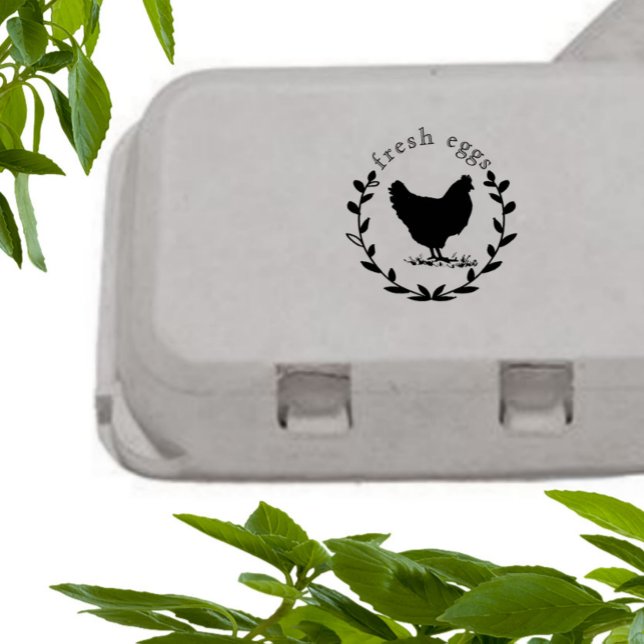 Blumenkranz Frische Eier Elegante Briefmarke Ei Gummistempel (Von Creator hochgeladen)