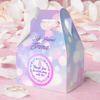Blumenkranz Geburtstagstorte "Danke" Geschenkbox Geschenkschachtel