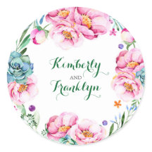 Blumenkranz Hochzeit mit moderner Aquarellfarbe