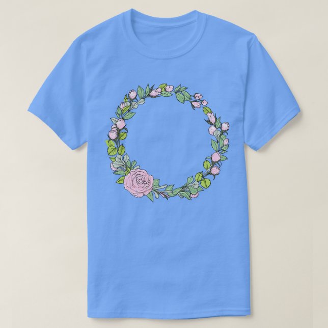 Blumenkranz I Bridal Bouquet Boho Stil T-Shirt (Design vorne)