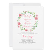 Blumenkranz im Wasser Einladungen