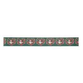 Blumenkranz in Herzform - Santa Claus Ribbon Satinband