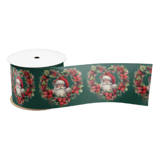 Blumenkranz in Herzform - Santa Claus Ribbon Satinband
