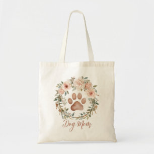 Blumenkranz Pfotenabdruck Beste Hundemutter Wasser Tragetasche