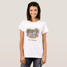 Blumenkraut Weihnachts-Party Mama Foto T-Shirt
