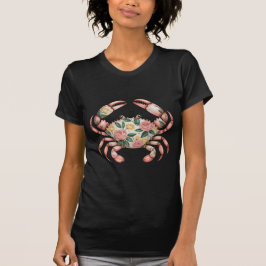 Blumenkrebs Art Coastal Design T-Shirt