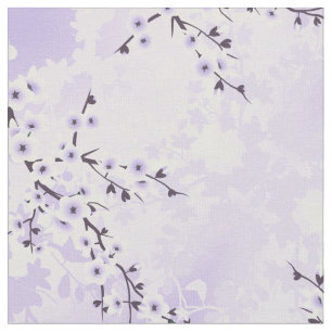 Blumenkrebs Blossom Lila Muster Stoff