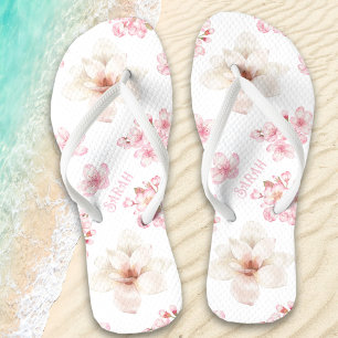 Blumenkrebs Blossom Rosa Dreh Name Flops Flip Flops
