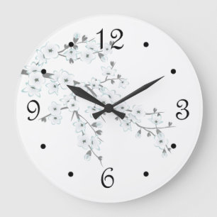 Blumenkrebse Große Wanduhr