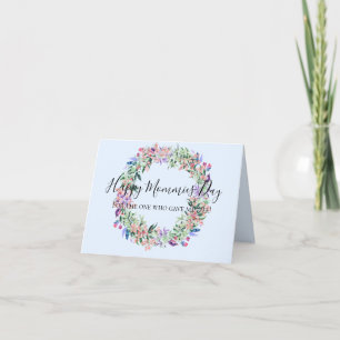 Blumenkreis der Muttertagskarte der Liebe Dankeskarte