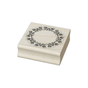 Blumenkreis-Silhouette-Stempel Kunst Gummistempel