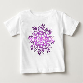 Blumenkreise lila Element. Baby T-shirt