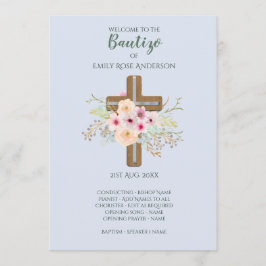 Blumenkreuz BAUTIZO Bautismo Taufprogramm Programm