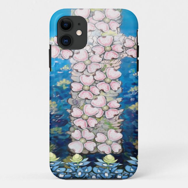 Blumenkreuz Case-Mate iPhone Hülle (Rückseite)