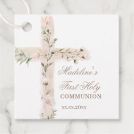Blumenkreuz Erste Kommune Geschenkanhänger