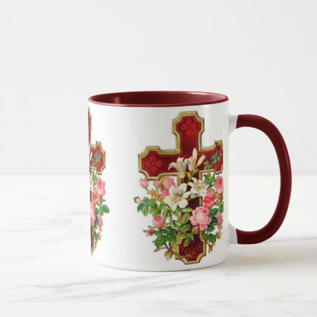 Blumenkreuz Tasse (Rechts)