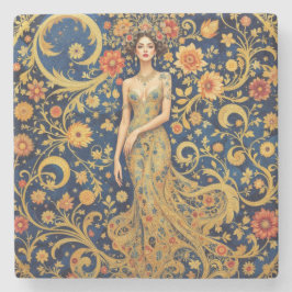 Blumenkrone Steinuntersetzer