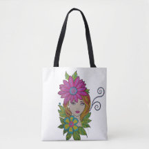 Blumenkronen-Mädchen-Boho-Tasche