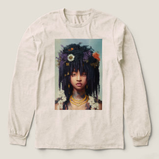 Blumenkronenmädchen Tri-Blend Shirt