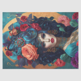 Blumenkronenpapier zum Dekoupage-Gewebe Seidenpapier