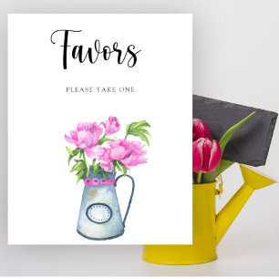 Blumenkrug Baby Shower Geschenke Poster