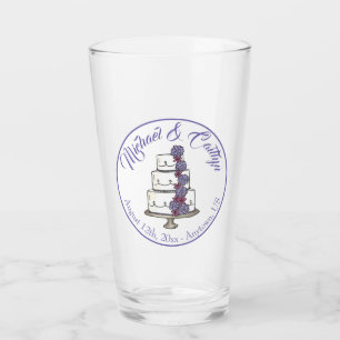 Blumenkuchen Brautparty Jubiläum Glas