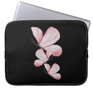 Blumenkunst Blume Schmetterling niedliche Natur Laptopschutzhülle