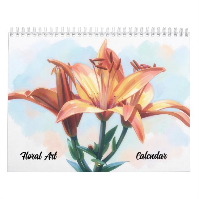 Blumenkunst Bunte Blumen Kalender (Titelbild)