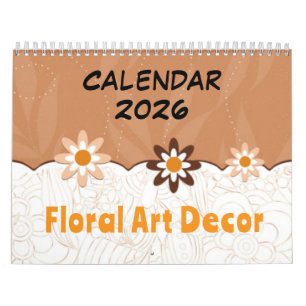 Blumenkunst-Dekor - 2026 Kalender