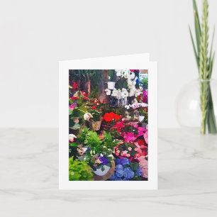 Blumenkunst-Druck-Raum-Anmerkungs-Karte Karte